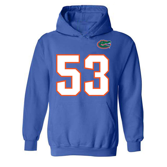 Florida - NCAA Football : Bryce Lovett - Replica Shersey Hooded Sweatshirt-0