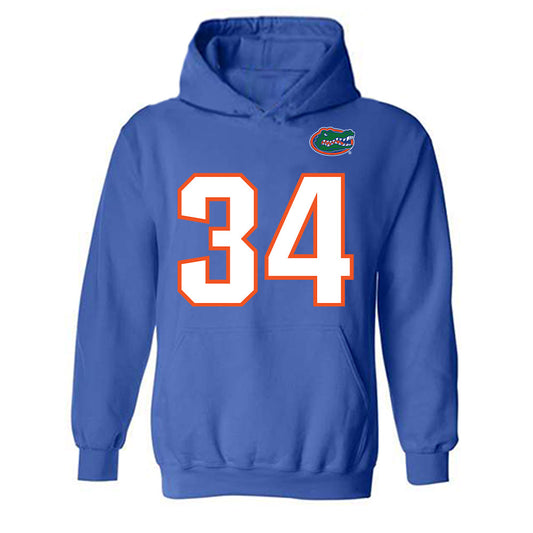 Florida - NCAA Football : Kaiden Hall - Replica Shersey Hooded Sweatshirt-0
