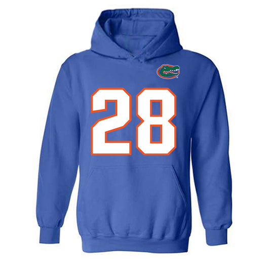 Florida - NCAA Football : Elijah Owens - Replica Shersey Hooded Sweatshirt-0