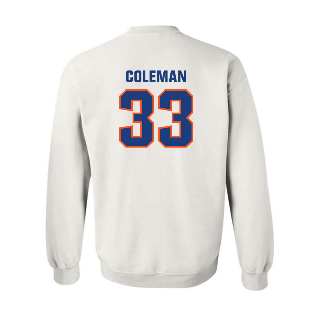 Florida - NCAA Football : DJ Coleman - Replica Shersey Crewneck Sweatshirt-1