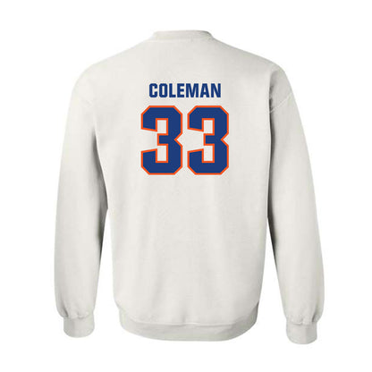Florida - NCAA Football : DJ Coleman - Replica Shersey Crewneck Sweatshirt-1