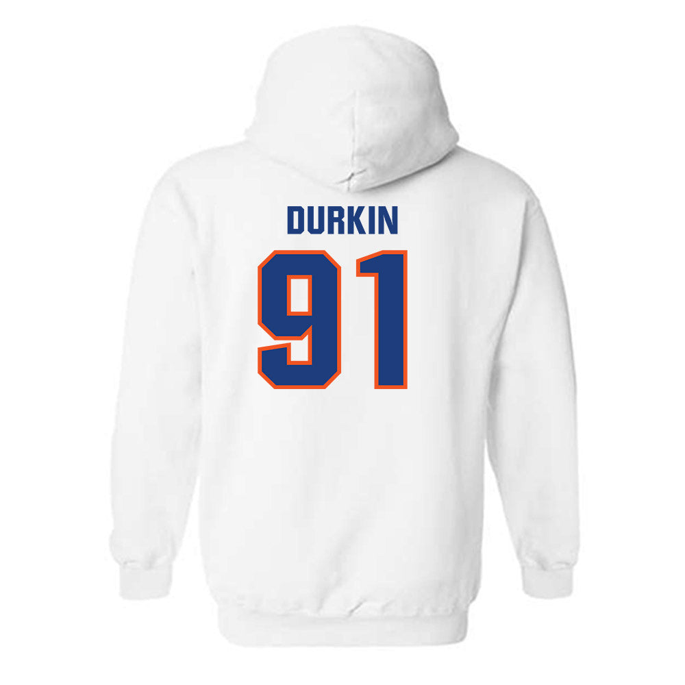 Florida - NCAA Football : Patrick Durkin - Replica Shersey Hooded Sweatshirt-1