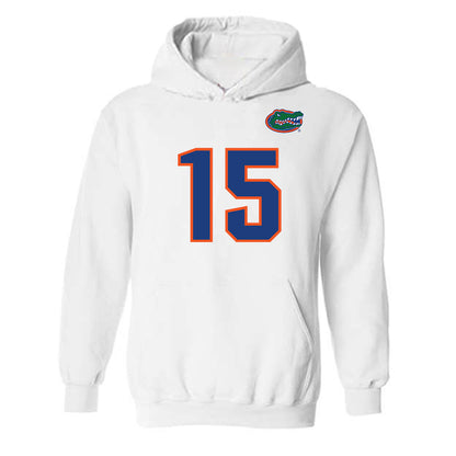 Florida - NCAA Football : Luke Harpring - Replica Shersey Hooded Sweatshirt-0