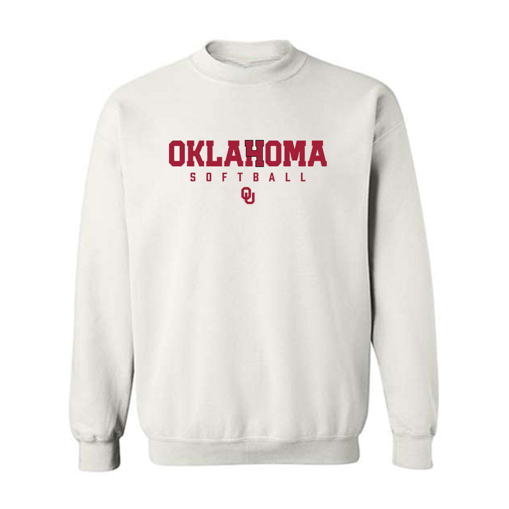 Oklahoma - NCAA Softball : Sydney Barker - Sports Shersey Crewneck Sweatshirt-0