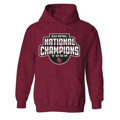 Oklahoma - NCAA Softball : Sydney Barker - Championship Shirt Hooded Sweatshirt-0