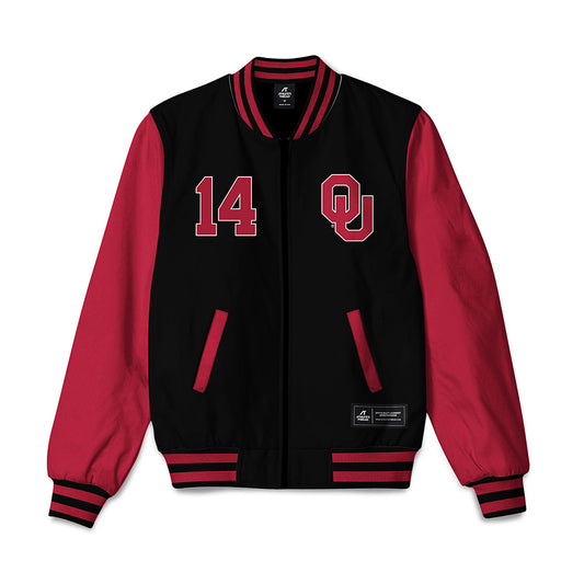 Oklahoma - NCAA Softball : Riley Zache - Bomber Jacket-0