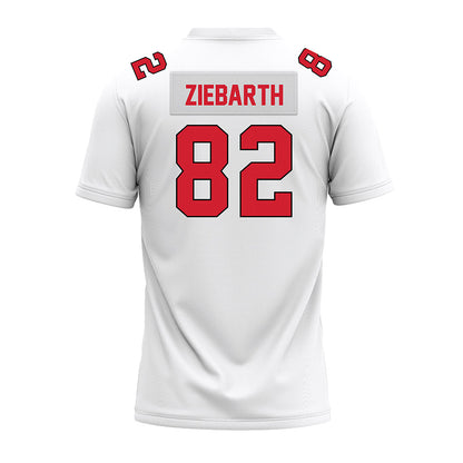 Illinois State - NCAA Football : Max Ziebarth - White Premium Football Jersey