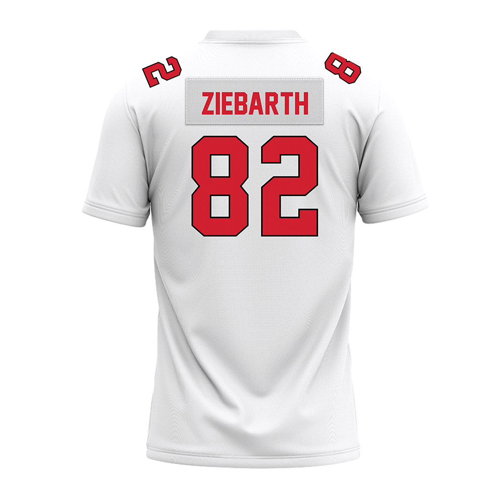 Illinois State - NCAA Football : Max Ziebarth - White Premium Football Jersey-1