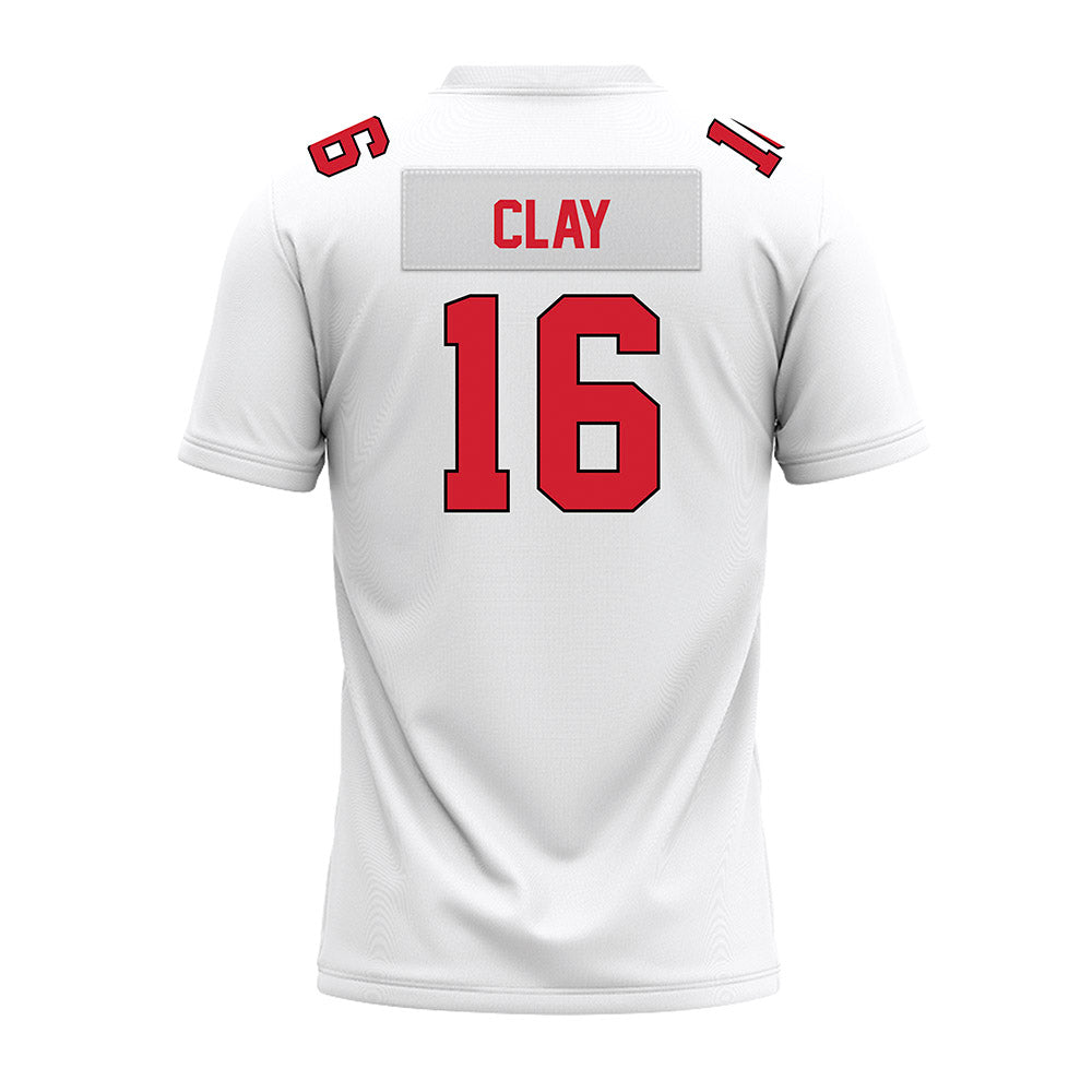 Illinois State - NCAA Football : Rico Clay - White Premium Football Jersey-1