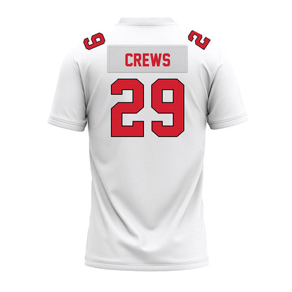 Illinois State - NCAA Football : Aidan Crews - White Premium Football Jersey-1