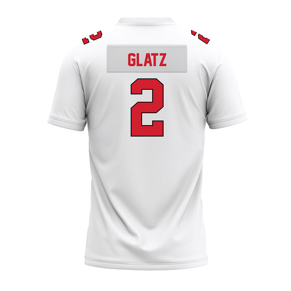 Illinois State - NCAA Football : Seth Glatz - White Premium Football Jersey-1