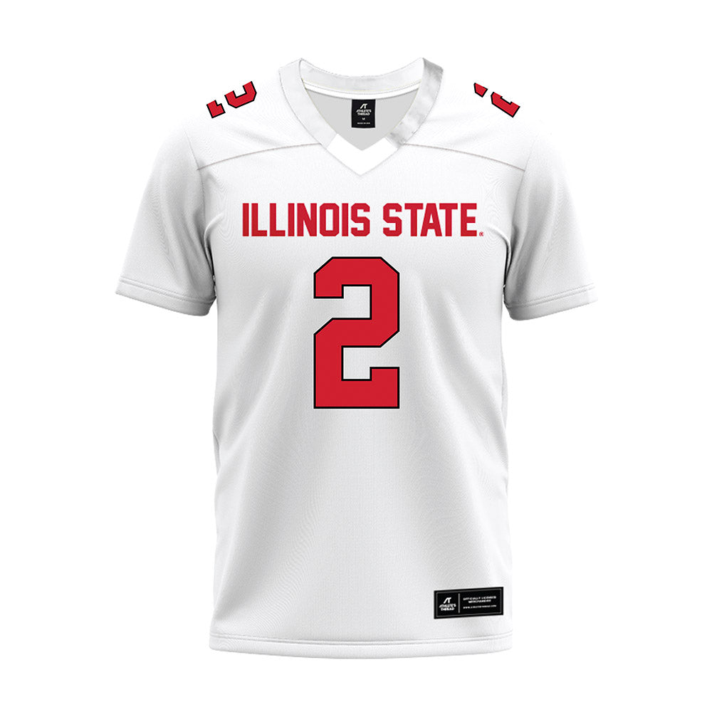 Illinois State - NCAA Football : Seth Glatz - White Premium Football Jersey-0