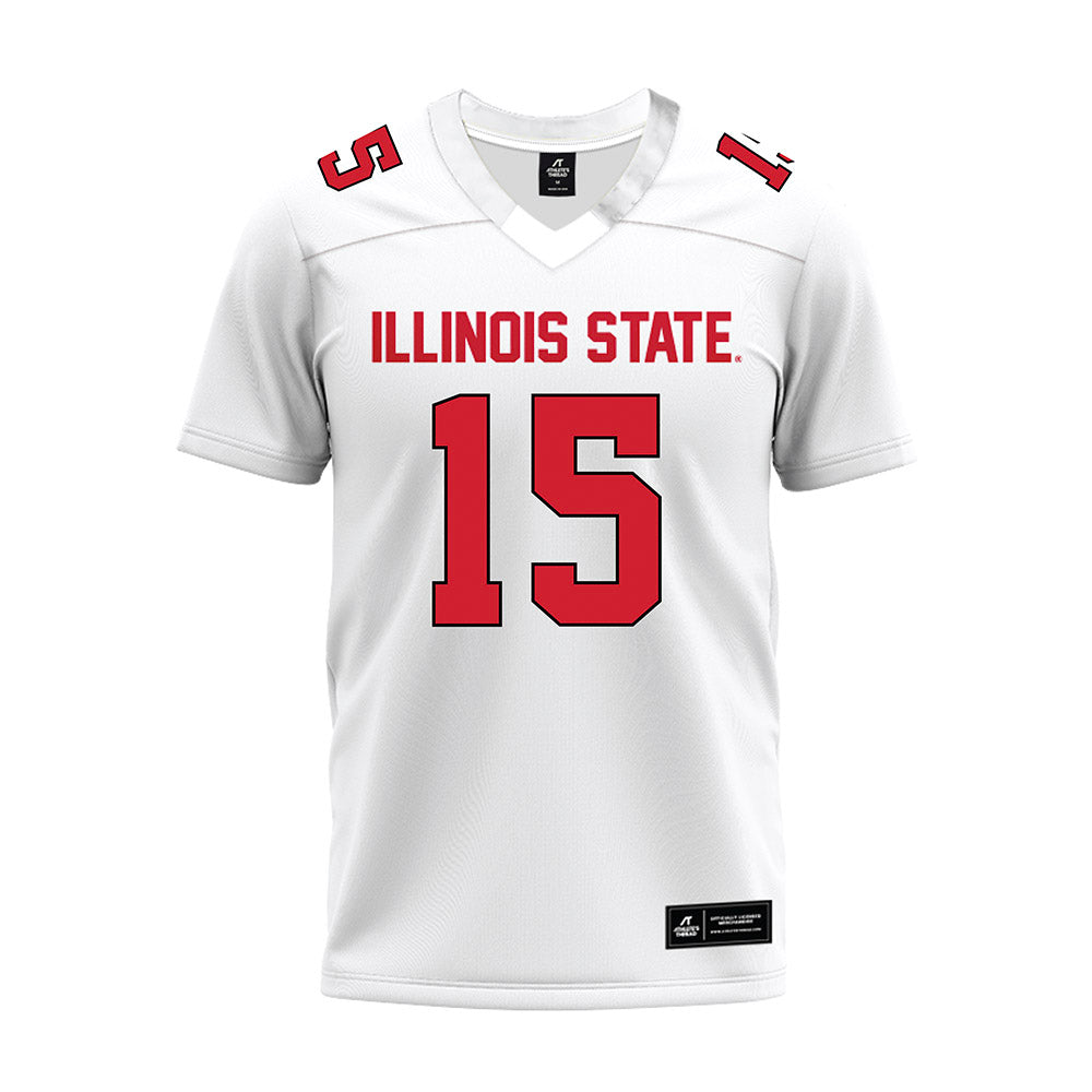 Illinois State - NCAA Football : Chase Kwiatkowski - White Premium Football Jersey-0