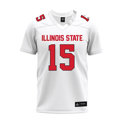 Illinois State - NCAA Football : Chase Kwiatkowski - White Premium Football Jersey-0