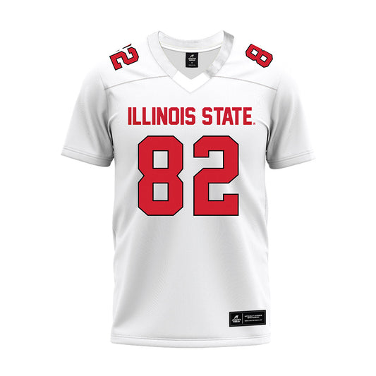 Illinois State - NCAA Football : Max Ziebarth - White Premium Football Jersey