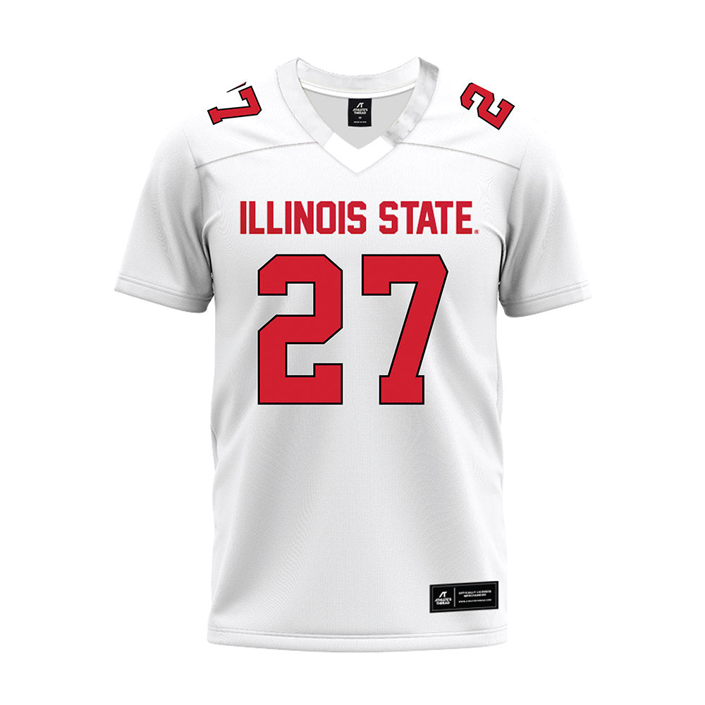 Illinois State - NCAA Football : Tyler Lofton - White Premium Football Jersey-0