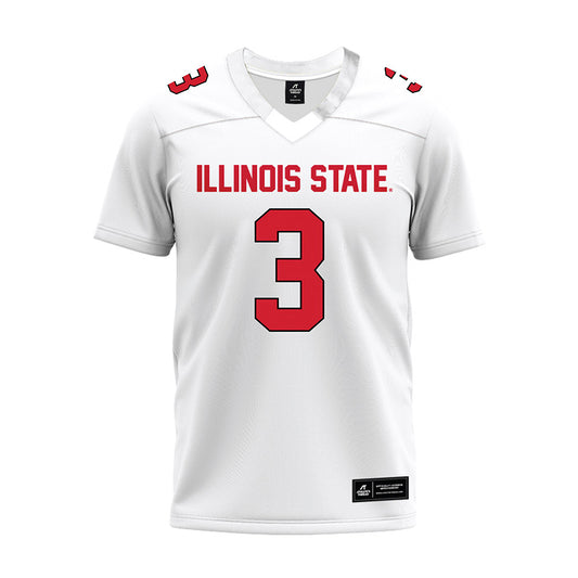 Illinois State - NCAA Football : Albert Gooden III - White Premium Football Jersey-0