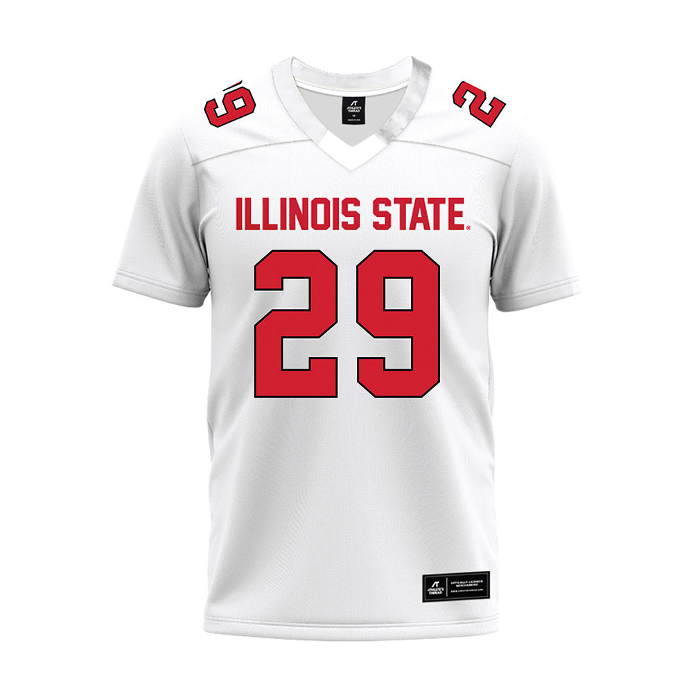 Illinois State - NCAA Football : Aidan Crews - White Premium Football Jersey-0