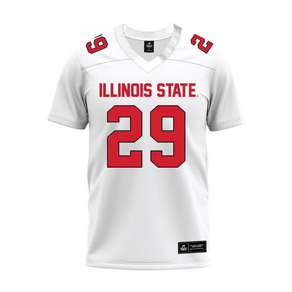 Illinois State - NCAA Football : Aidan Crews - White Premium Football Jersey-0