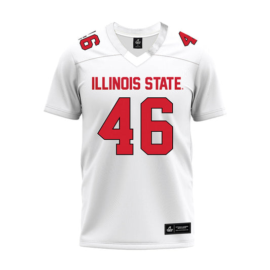 Illinois State - NCAA Football : Tye Niekamp - White Premium Football Jersey-0