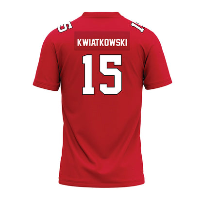Illinois State - NCAA Football : Chase Kwiatkowski - Red Premium Football Jersey-1