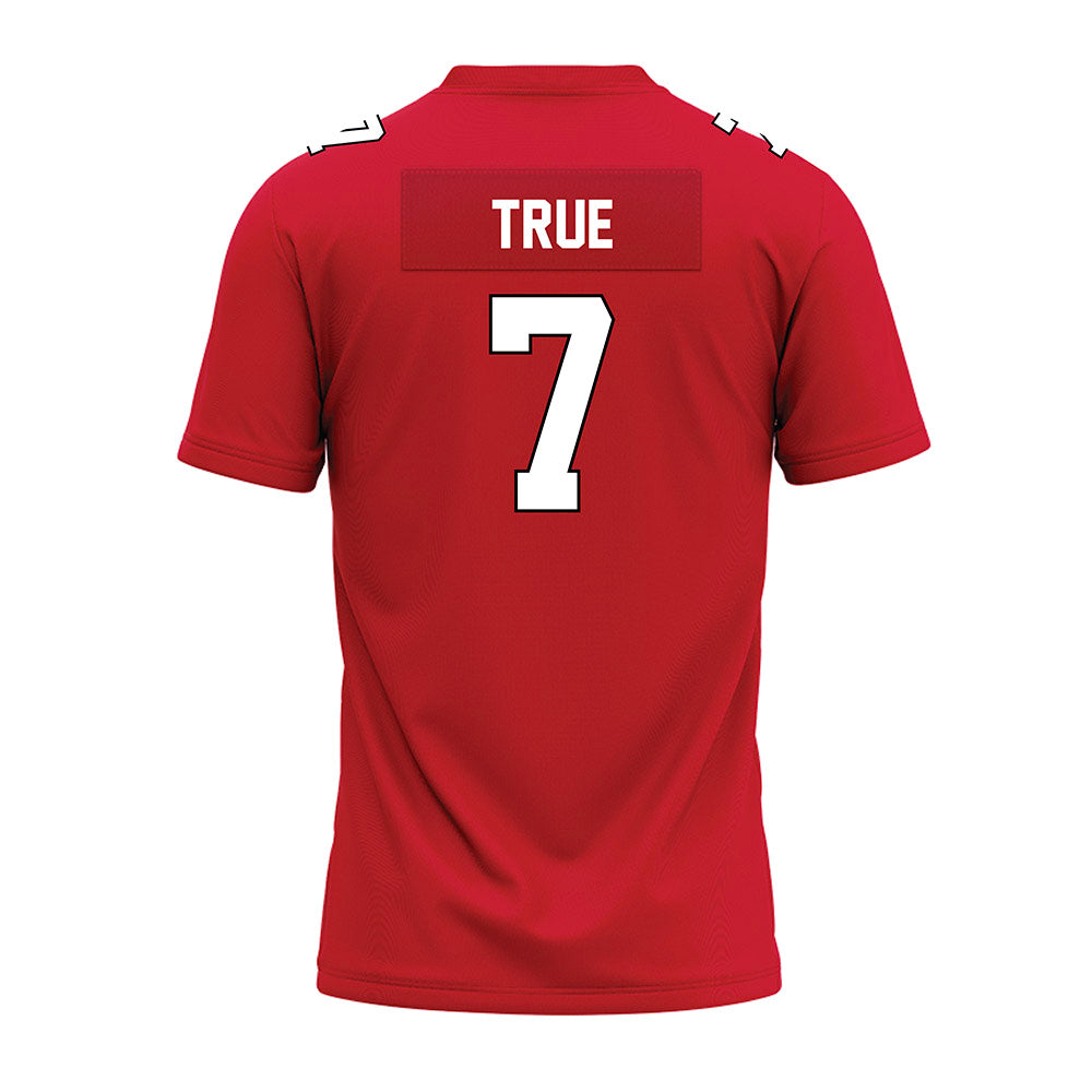 Illinois State - NCAA Football : Nick True - Red Premium Football Jersey-1