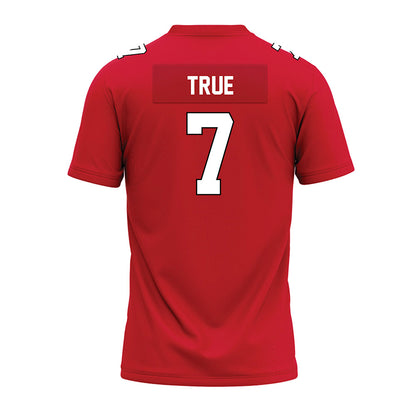 Illinois State - NCAA Football : Nick True - Red Premium Football Jersey-1