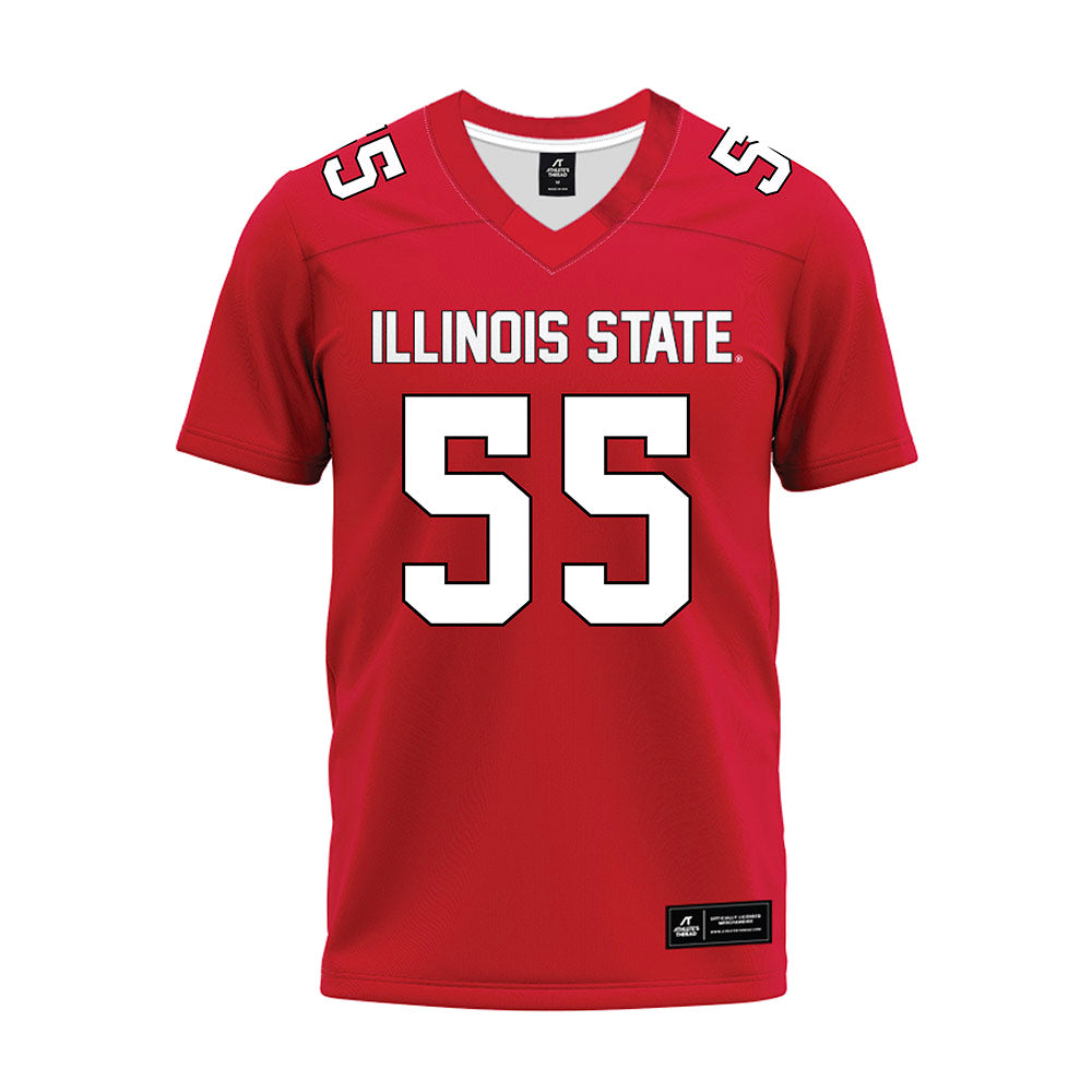 Illinois State - NCAA Football : Cooper Monk - Red Premium Football Jersey-0