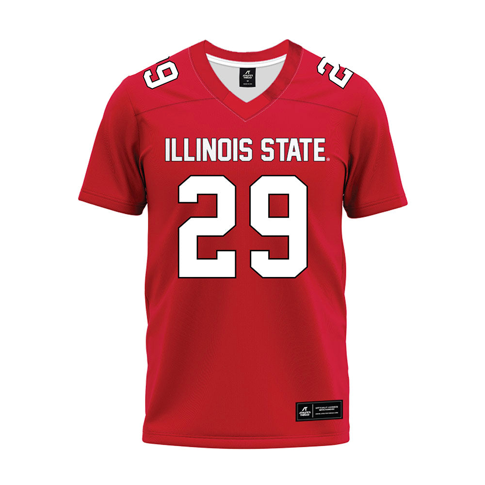 Illinois State - NCAA Football : Aidan Crews - Red Premium Football Jersey-0