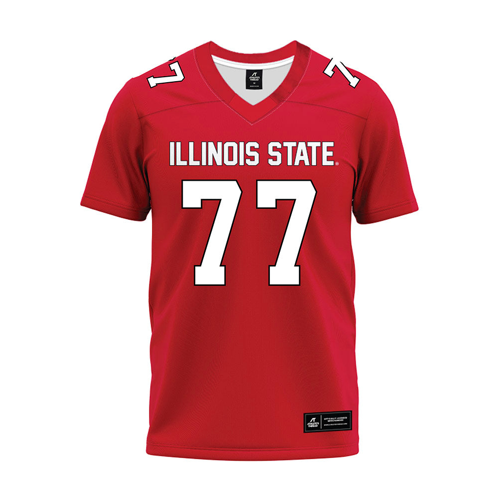 Illinois State - NCAA Football : Jace Pankey - Red Premium Football Jersey-0