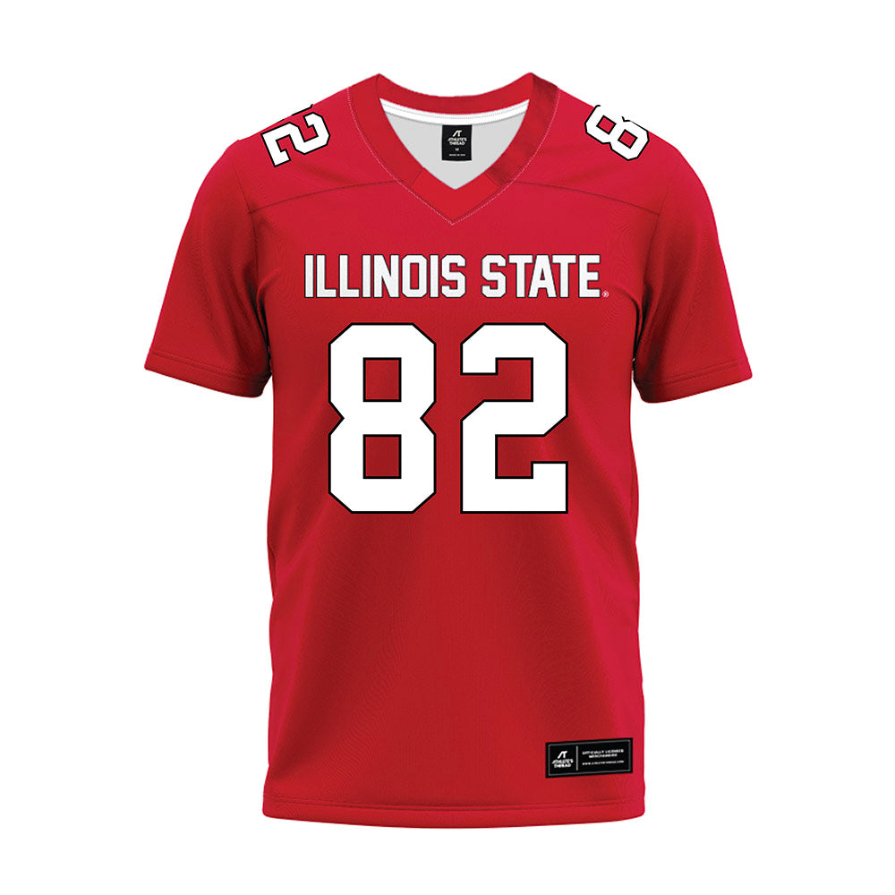 Illinois State - NCAA Football : Max Ziebarth - Red Premium Football Jersey