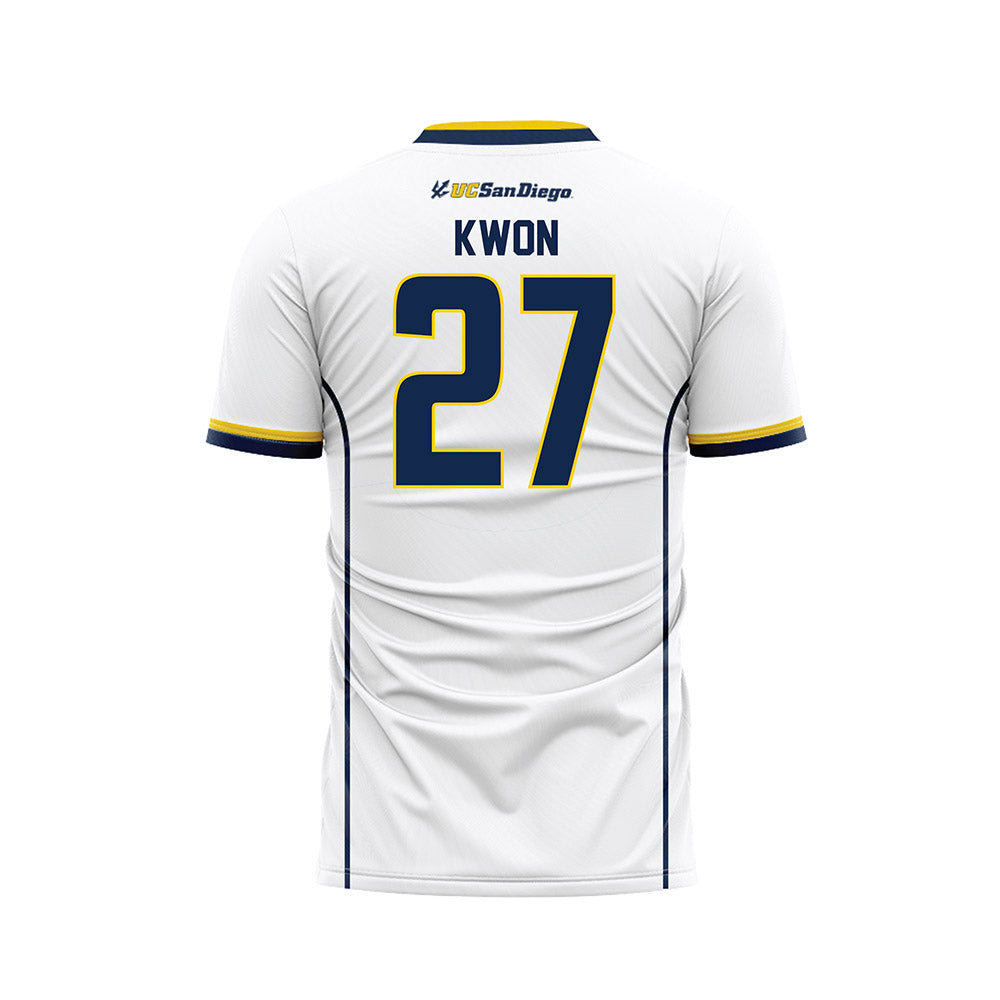 UCSD - NCAA Women's Soccer : Sophia Kwon - White Soccer Jersey-1