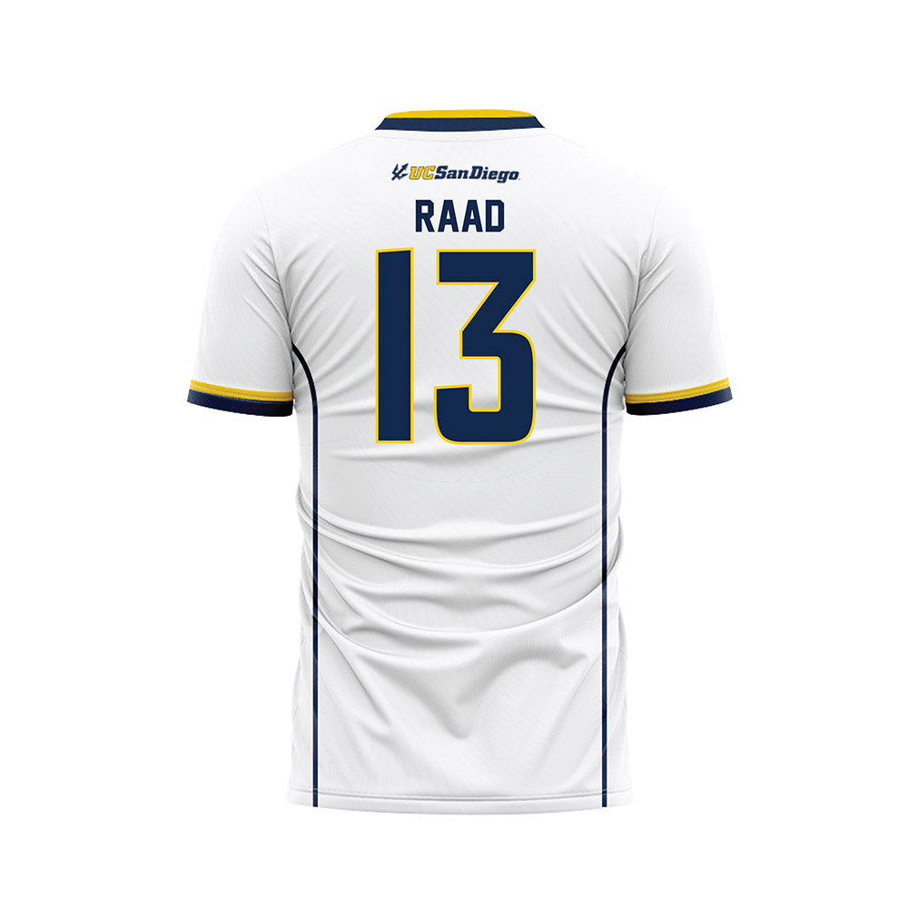 UCSD - NCAA Women's Soccer : Leilah Raad - White Soccer Jersey