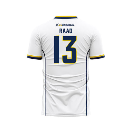 UCSD - NCAA Women's Soccer : Leilah Raad - White Soccer Jersey