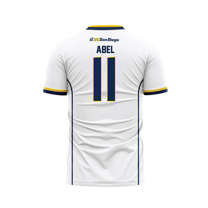 UCSD - NCAA Women's Soccer : Natalie Abel - White Soccer Jersey-1
