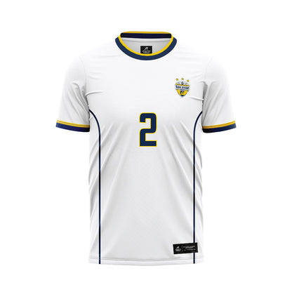 UCSD - NCAA Men's Soccer : Evan Wellerstein - White Soccer Jersey-0