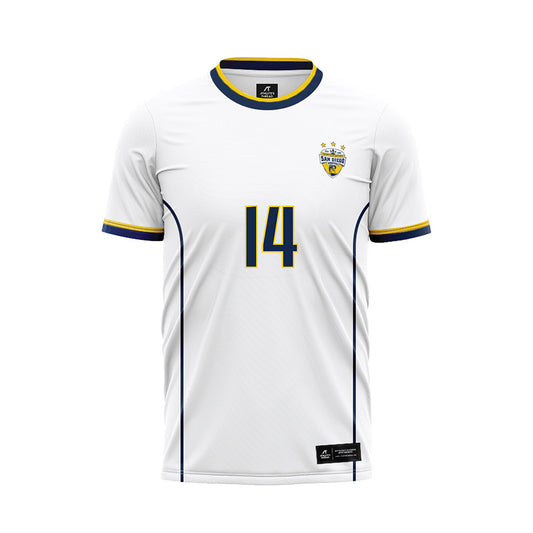 UCSD - NCAA Women's Soccer : Talisa Lin - White Soccer Jersey-0
