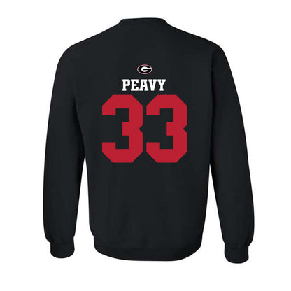 Georgia - NCAA Baseball : Jackson Peavy - Fashion Shersey Crewneck Sweatshirt-1