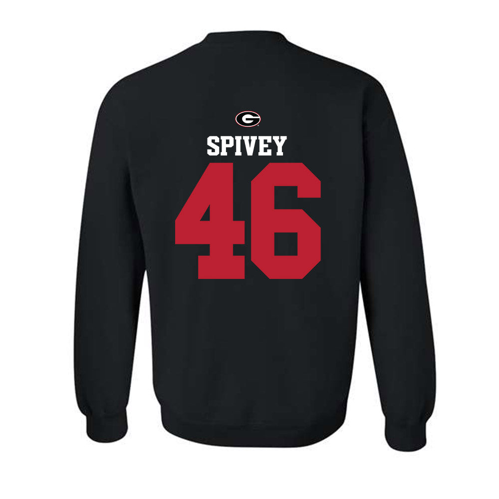 Georgia - NCAA Baseball : Logan Spivey - Fashion Shersey Crewneck Sweatshirt-1
