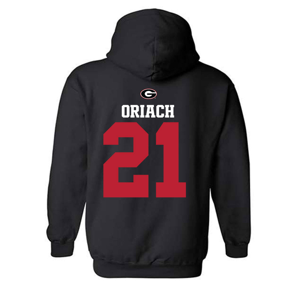 Georgia - NCAA Baseball : Jordy Oriach - Fashion Shersey Hooded Sweatshirt-1