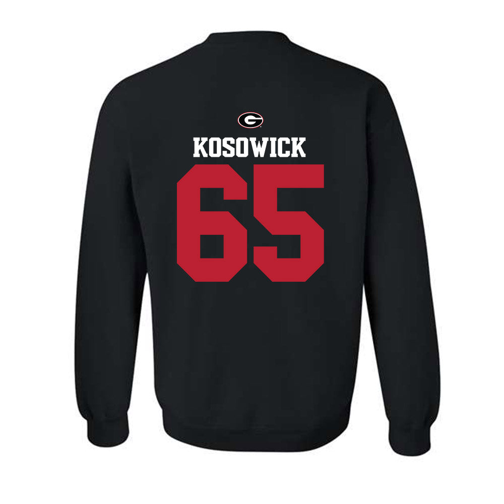 Georgia - NCAA Baseball : Mason Kosowick - Fashion Shersey Crewneck Sweatshirt-1