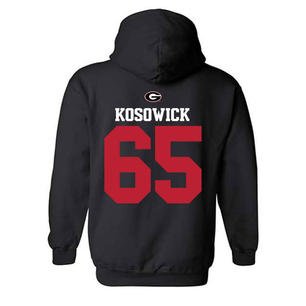 Georgia - NCAA Baseball : Mason Kosowick - Fashion Shersey Hooded Sweatshirt-1