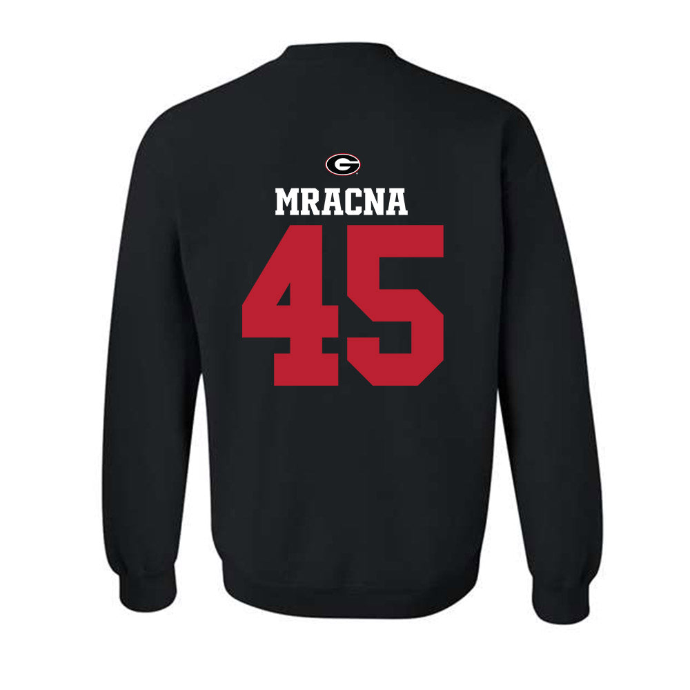 Georgia - NCAA Baseball : Christian Mracna - Fashion Shersey Crewneck Sweatshirt-1