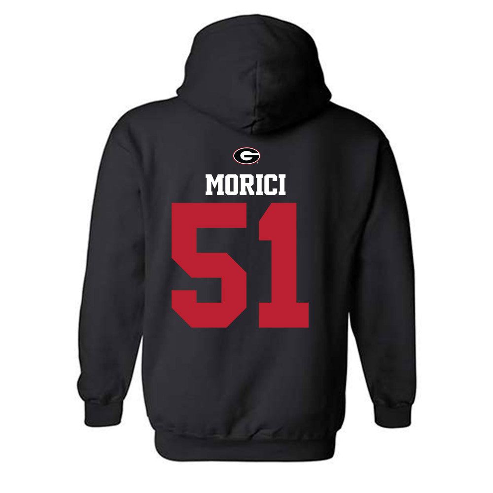 Georgia - NCAA Baseball : Lucas Morici - Fashion Shersey Hooded Sweatshirt-1