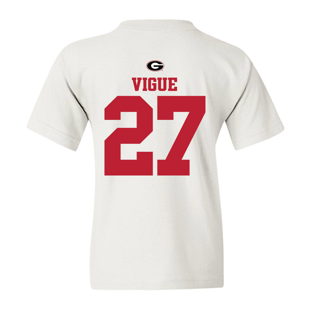Georgia - NCAA Baseball : Dylan Vigue - Fashion Shersey Youth T-Shirt-1