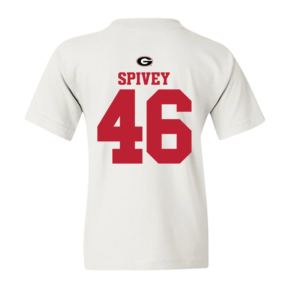 Georgia - NCAA Baseball : Logan Spivey - Fashion Shersey Youth T-Shirt-1