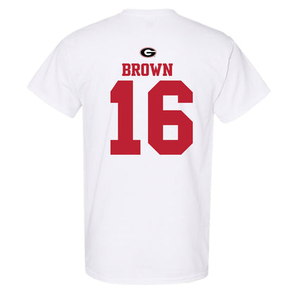 Georgia - NCAA Baseball : Zachary Brown - Fashion Shersey T-Shirt-1