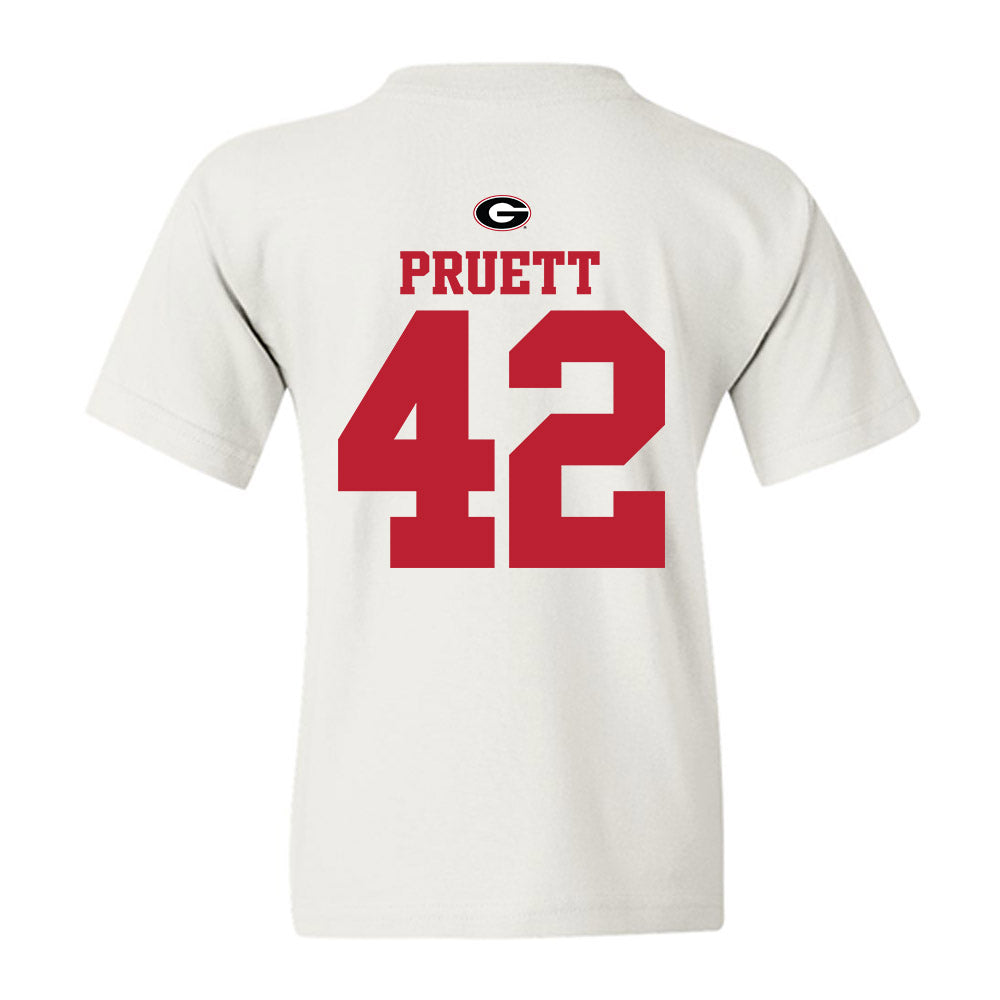 Georgia - NCAA Baseball : Brad Pruett - Fashion Shersey Youth T-Shirt-1