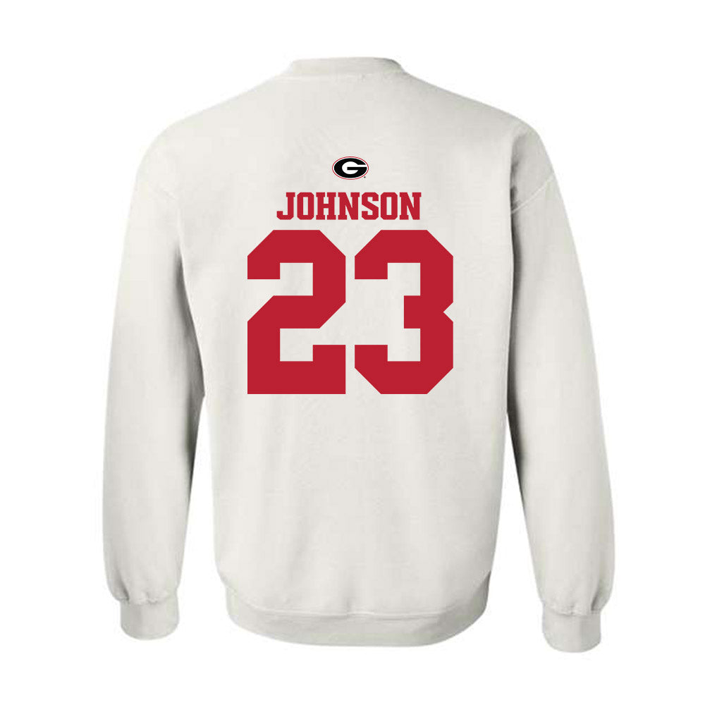Georgia - NCAA Baseball : Cole Johnson - Fashion Shersey Crewneck Sweatshirt-1