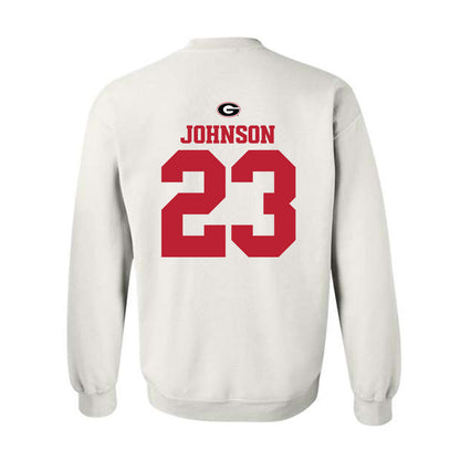 Georgia - NCAA Baseball : Cole Johnson - Fashion Shersey Crewneck Sweatshirt-1